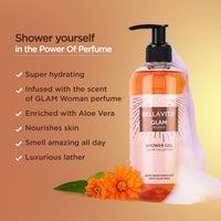 Bella Vita Luxury Glam Woman Body Wash Refreshing Shower Gel for Deep Cleansing, Hydrating, Moisturising, Softer & Smoother Skin with Aloe Vera 500 ml
