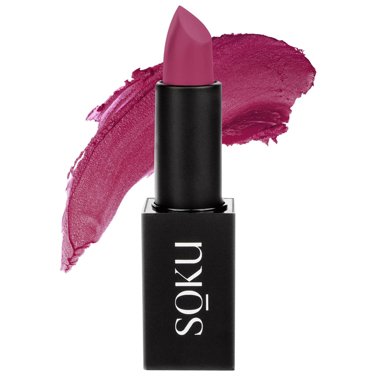 SOKU Censored Matte Long Lasting Lipstick for Women | Creamy Lipstick | Enriched with Jojoba Oil | Moisturising & Waterproof | Smooth Finish & Lightweight (Crushing On You 02) - 4.2g