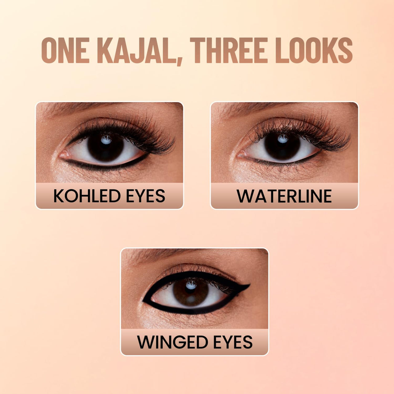 Swiss Beauty You & Eye Power Black Kajal | Waterproof & Smudge-Proof | 24 Hour Stay | Matte Finish Black Kajal | 0.30gm