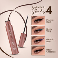Carlton London Stunnig Black Liquid Eye Liner |Enriched With Vitamin-E |Long Lasting Matte Waterproof Liner, Smudge Proof, Transfer Proof Eye Makeup |Upto 24 Hrs - 5ML(Bitter Chocolate)