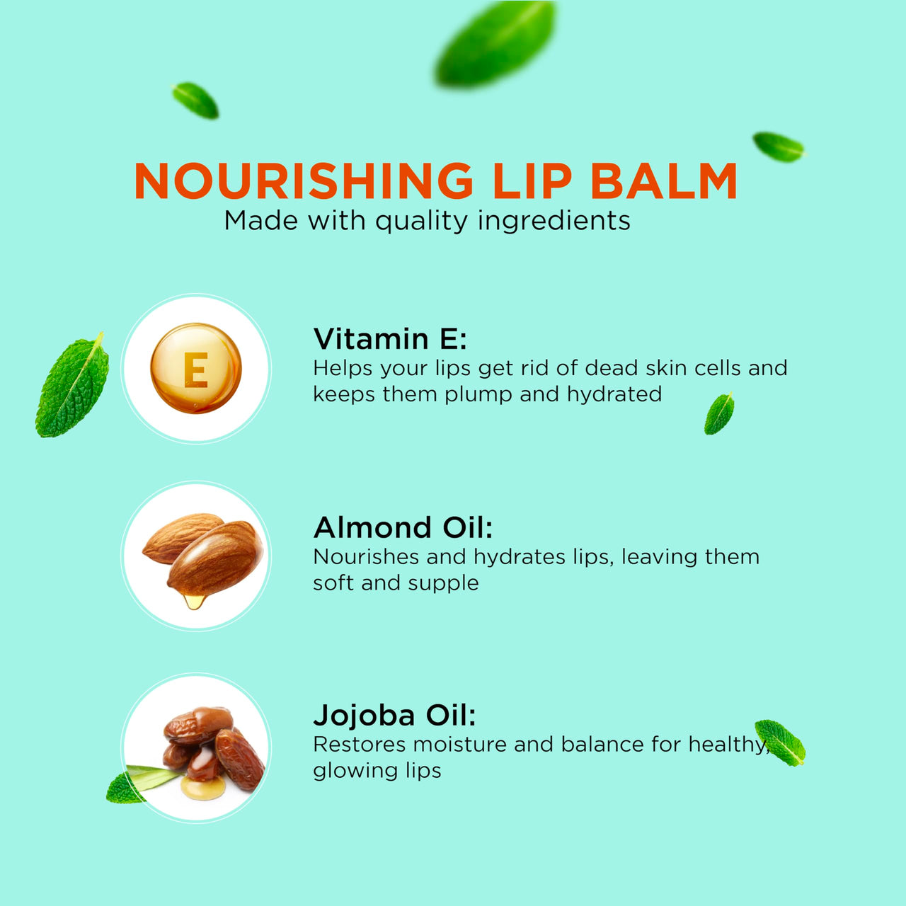 ZM Zayn & Myza Peppermint Lip Balm For Smile-ready Lips | with SPF Protection | Goodness of Almond Oil & Vitamin E | Moisturizes & Repairs Dry Lips, (4.5gm x 2) (Pack of 2)