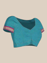 Pandadi Saree Women's  Cotton Silk Saree With Blouse Piece