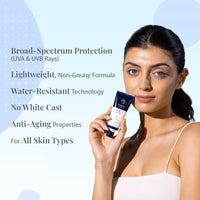 OCEGLOW-Powerful Marine Extracts Dermatology Tested Spf 50 Pa+++ Korean Sunscreen Gel For Women & Men With Salicylic Acid For Oily,Sensitive & Acne Prone Skin|Helps Reduce Wrinkle And Dark Spots-40ml