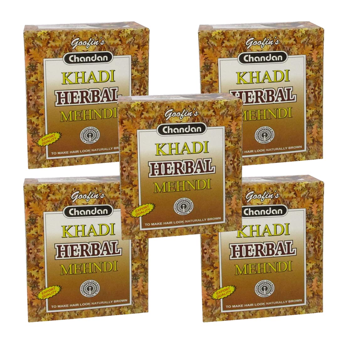 Khadi Pure Herbal Brown Mehndi, 80 g (Pack of 5)