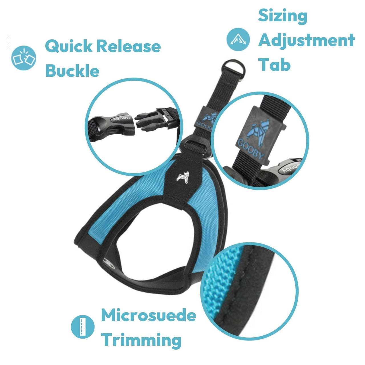 Gooby Escape Free Easy Fit Harness - Orange, X-Small - No Pull Step-in Patented Small Dog Harness with Quick Release Buckle - Perfect On The Go No Pull Harness for Small Dogs or Medium Dog Harness X-Small chest (15~17.25")