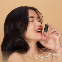 BELLAVITA Kiss-Proof Liquid Lipstick | 3.8 ml | 18-hr Stay | Transferproof Lipstick | Long Lasting | Ultra Matte Finish | Intense Moisturisation | Waterproof Liquid Lipsticks for Women | Wine Stain
