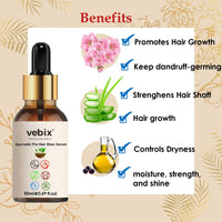 VebixProfessional Customised Regimen -4 Ayurvedic Product Kit - HairFallControl- AntiHairFall Neem Oil +Lotus AntiHairfall Shampoo + Hair - ShinningSerum & BoosterSerum -8.79 Fl.oz (Dry Scalp)