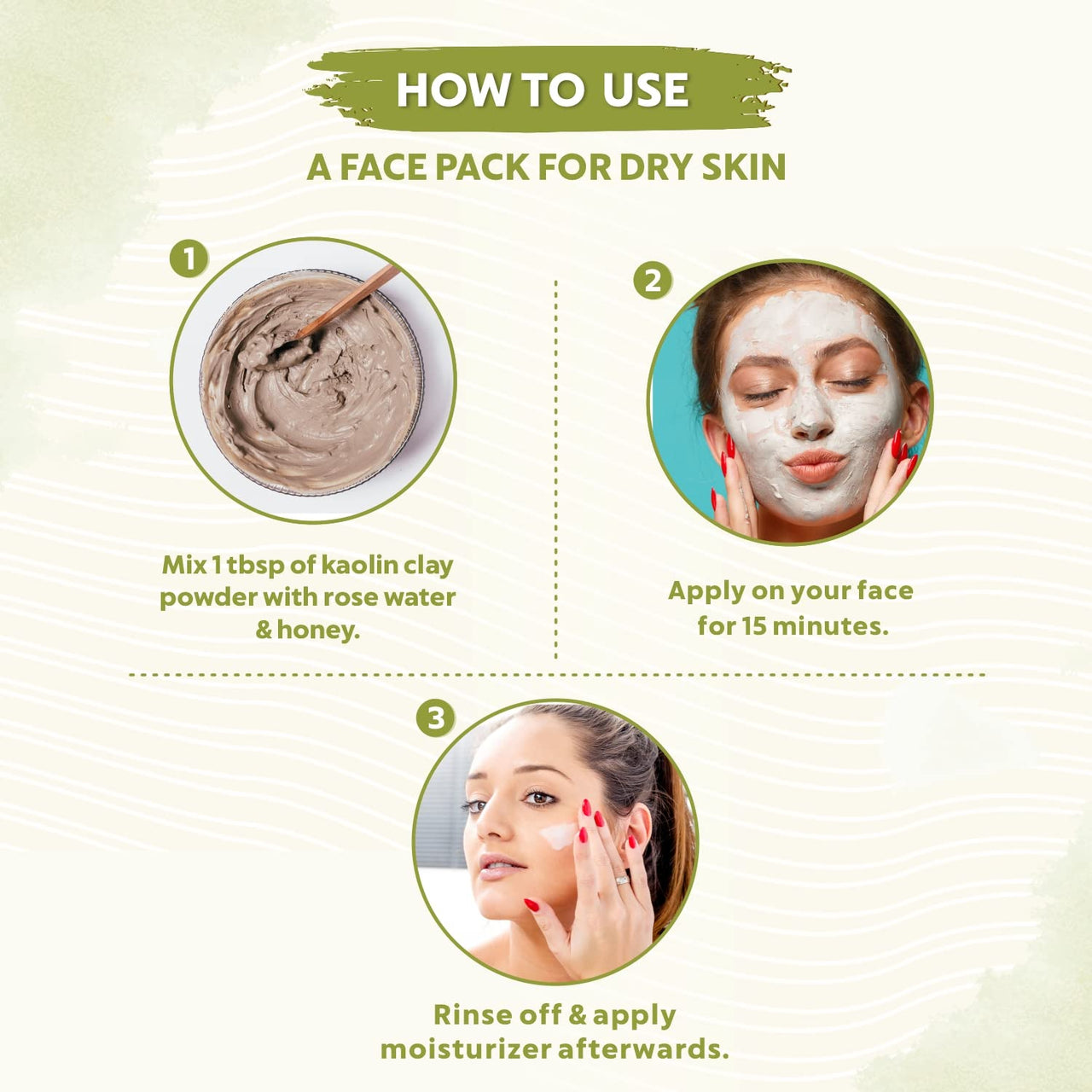 INDUS VALLEY Bio Organic Kaolin Powder | China clay For Skin Face Mask - (100g+100g =200g)