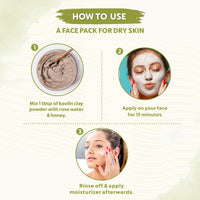 INDUS VALLEY Bio Organic Kaolin Powder | China clay For Skin Face Mask - (100g+100g =200g)