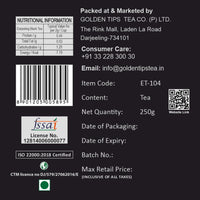 Golden Tips Summer Serenade Second Flush Darjeeling Black Tea (8.81oz - 250 gm - 125 Cups)
