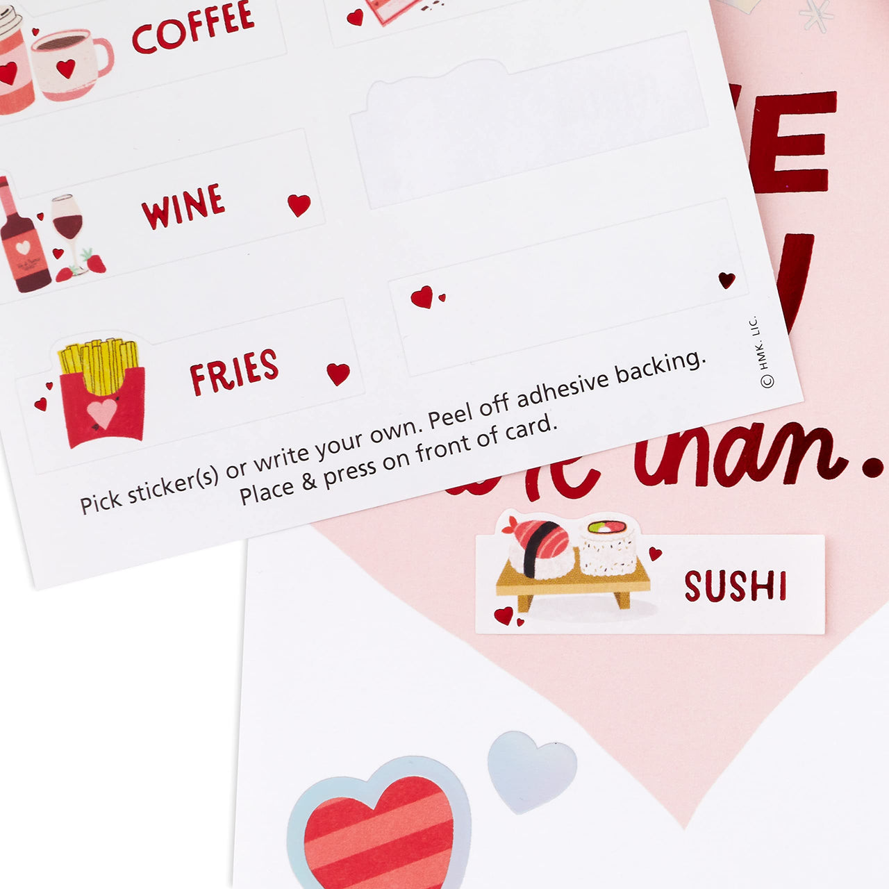 Hallmark Funny Anniversary Card, Love Card, Romantic Birthday Card (I Love You More Than Fill in the Blank Stickers)