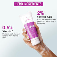 OG BEAUTY Science+ 2% Salicylic Acid Face Wash For Deep Pore Cleansing, Acne Prevention, and Skin Revitalization | Suitable for All Skin Types 100 ML