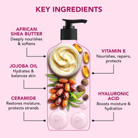 Botanic Hearth Nourish & Defend Shampoo with Hyaluronic Acid & Jojoba Oil | Deeply Moisturizing & Damage Protection | Strengthens & Softens Hair | Sulfate & Paraben Free, 473ml