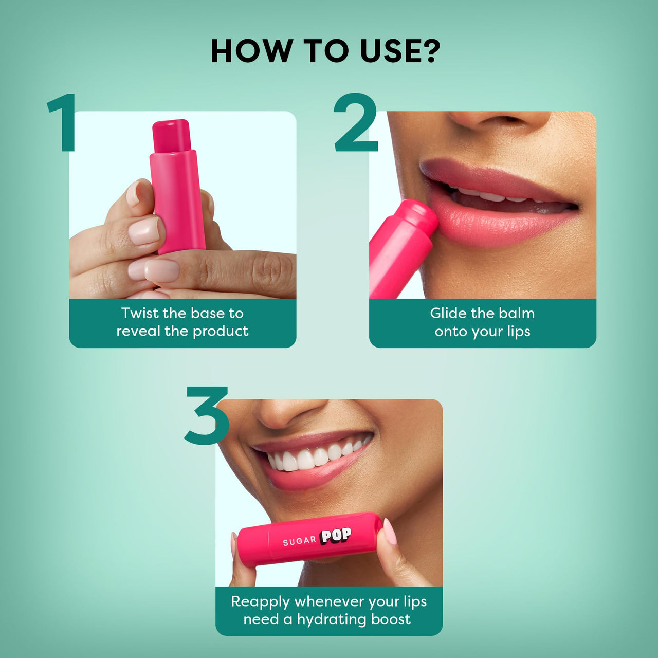 SUGAR POP Nourishing Lip Balm with SPF | Shea-Butter & Avocado Oil Infused | Moisturizing & Hydrating | Intense Care | 4.5 gm - 07 Plum