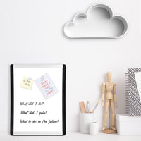 Basics Small Dry Erase Whiteboard, Magnetic White Board with Marker and Magnets - 8.5