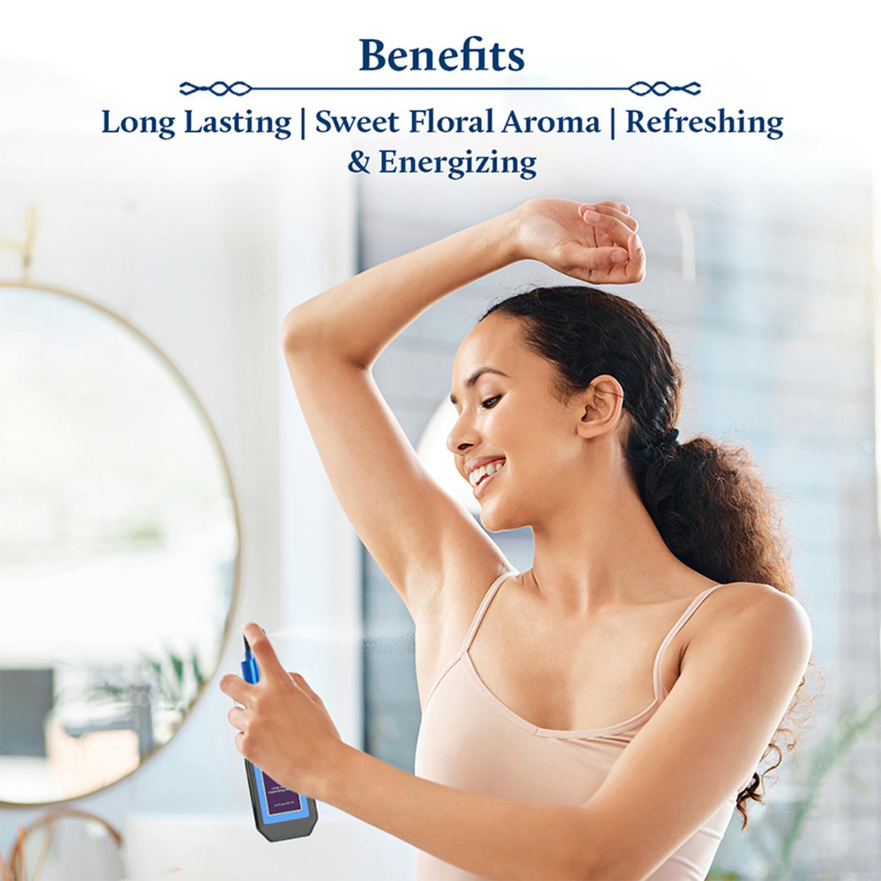 Blue Nectar Niraa Udupi Jasmine Body Mist for Long-Lasting Freshness and Relaxation (100ml)