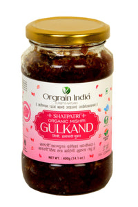 Orgrain India Organic Shatpatri Mishri Gulkand 400g