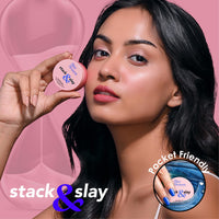 Blue Heaven Stack & Slay Multi Task Trio Countor, Blush & Highlighter For Face Makeup Fights Skin Aging, Nourishing & Moisturizing, Royal Deep 5.4g