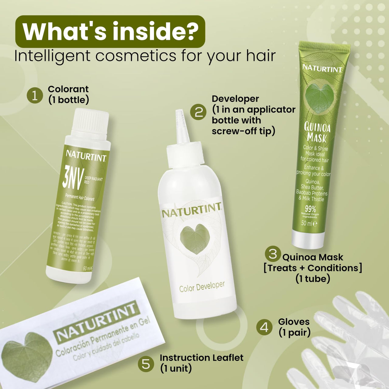 Naturtint Permanent Hair Colour Gel Burgundy 3NV | For Optimal Scalp Care | Long Lasting Hair Colour | Ammonia Free Vegan | No Parabens | Enriched with Olives & Organic Shea Butter