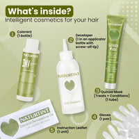 Naturtint Permanent Hair Colour Gel Burgundy 3NV | For Optimal Scalp Care | Long Lasting Hair Colour | Ammonia Free Vegan | No Parabens | Enriched with Olives & Organic Shea Butter
