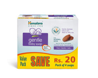 Himalaya Gentle Baby Wash (400ml) & Himalaya Gentle Baby Soap Value Pack, 4 * 75g