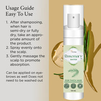 TryOnes Rosemary Water For Hair Growth | Mist Spray for Hairfall | Rosemary Hair Mist For Thick hair| Adds Shine & Helps Reduce Hairfall, Strengthens | For All Types | For Men & Women