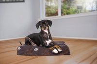 Furhaven Water-Resistant Orthopedic Dog Bed for Small Dogs w/ Removable Washable Cover, For Dogs Up to 20 lbs - Indoor/Outdoor Garden Print Mattress - Bark Brown, Small Water-Resistant Garden Print (Bark Brown) 20.0