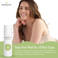 Dermavive Hydra Cleanser - Non-Irritating Facial and Skin Cleanser, | pH Balanced, Softens and Hydrates Sensitive Skin, 250ml