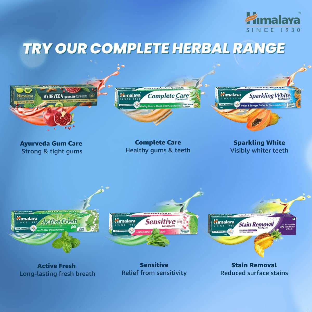 Himalaya Herbals Sparkling Whitening Toothpaste 150g