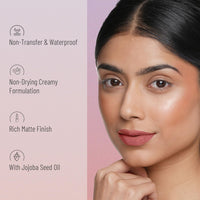 Swiss Beauty Non-Transfer Waterproof Lipstick with Jojoba Seed Oil | Matte Finish | Long-Lasting | Highly Pigmented | Shade- Royal Maroon, 3gm
