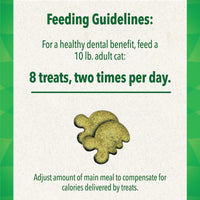 Greenies Feline Adult Natural Dental Care Cat Treats Oven Roasted Chicken Flavor, 21 oz. Tub 1.31 Pound (Pack of 1)