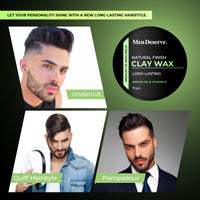 Men Deserve Natural Finish Hair Clay Wax (75gm)