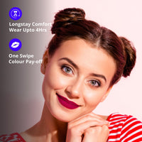 Blue Heaven Get Matte Lipstick | Soft Matte Finish and Lightweight Formula | Intense Pigment | Long-Lasting Lipsticks For Women | 107 | 4GM