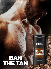 Beardo De-Tan Body Wash for Men, 200ml (Pack of 2) | Tan Removal| Caffeine Body Wash | With Coffee & Aloe Extracts | For Body & Face | Refreshing Fragrance