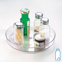 iDesign Recycled Plastic Lazy Susan Turntable Organizer Pantry, Bathroom, General Storage and More, The Linus Collection, 9