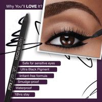 Hilary Rhoda Ultra Black Kajal | 18-Hour Stay Kajal | Kajal Eyeliner | Waterproof Kajal | Black Kajal | Kajal for Women | Smudge-Proof Kajal |Suitable for Sensitive eyes | Twist Up | 1.2g