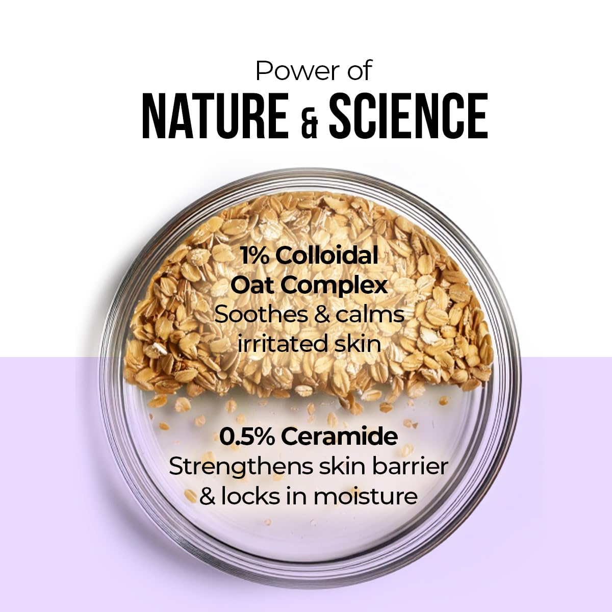 Dr. Sheth's Oats & Ceramide Sensitive Skin Gentle Cleanser | For Delicate Irritated Skin | pH Balanced, Daily Use Non-Drying Cleanser To Hydrate, Soothe & Restores Skin Barrier | Cleans Dirt, Oil & Make-Up | Free of Sulphates, Paraben, Dye & Fragrance | F