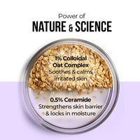 Dr. Sheth's Oats & Ceramide Sensitive Skin Gentle Cleanser | For Delicate Irritated Skin | pH Balanced, Daily Use Non-Drying Cleanser To Hydrate, Soothe & Restores Skin Barrier | Cleans Dirt, Oil & Make-Up | Free of Sulphates, Paraben, Dye & Fragrance | F