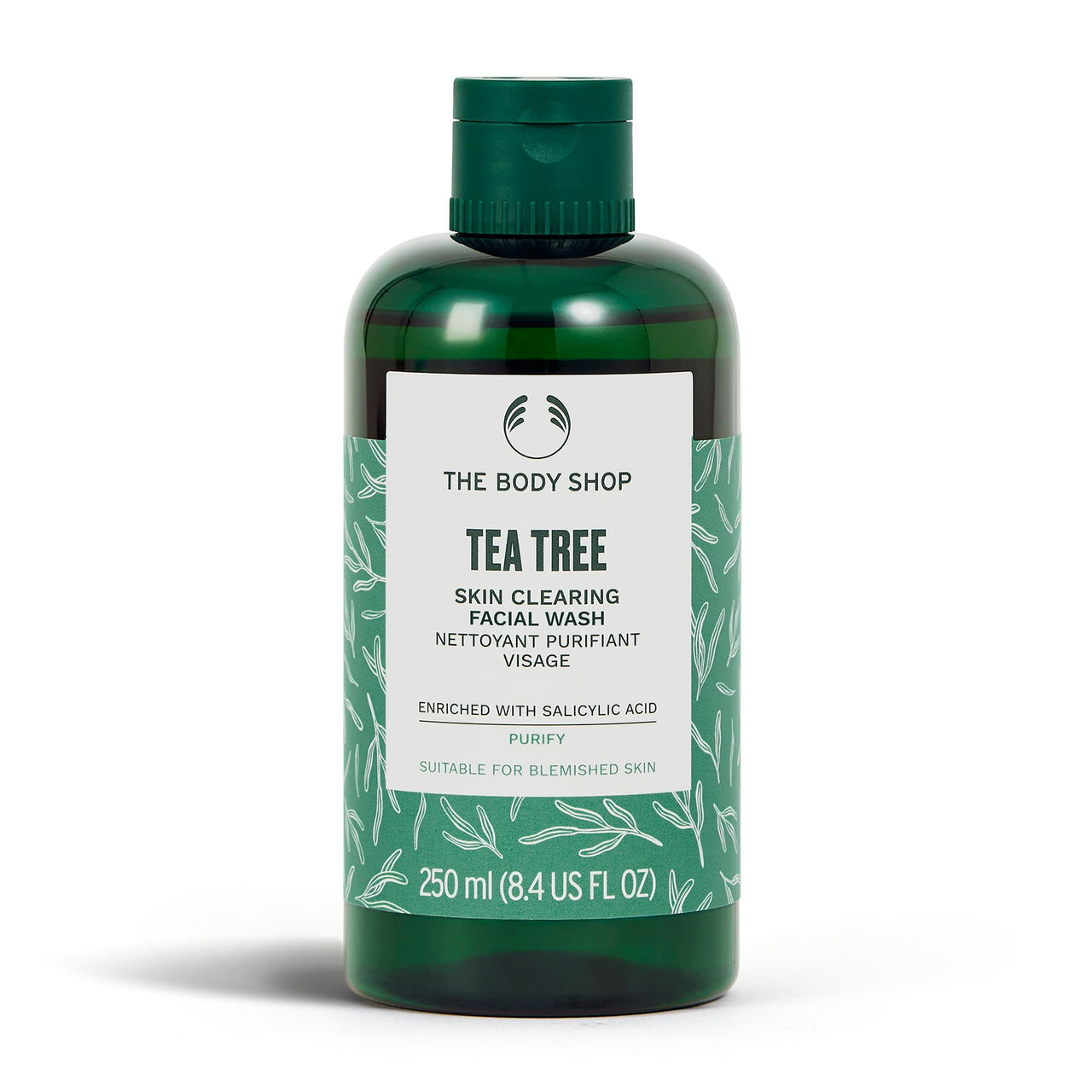 The Body Shop Tea Tree Skin Clearing Facial Wash | Deep Cleanse For Oily Skin | Reduces Blemishes in 7 Days | Enriched with Tea Tree Oil & Salicylic Acid | 250ml