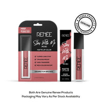 RENEE Stay With Me Mini Matte Lip Color, Long Lasting, Non Transfer, Water & Smudge Proof, Light Weight Liquid Lipstick, Desire for Brown 2ml
