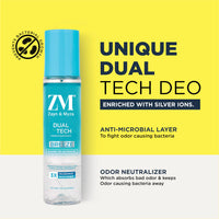 ZM Zayn & Myza Dual Tech Breeze | No Alcohol Premium Deodorant for Men & Women | Long Lasting Premium Fragrance, 120 ml