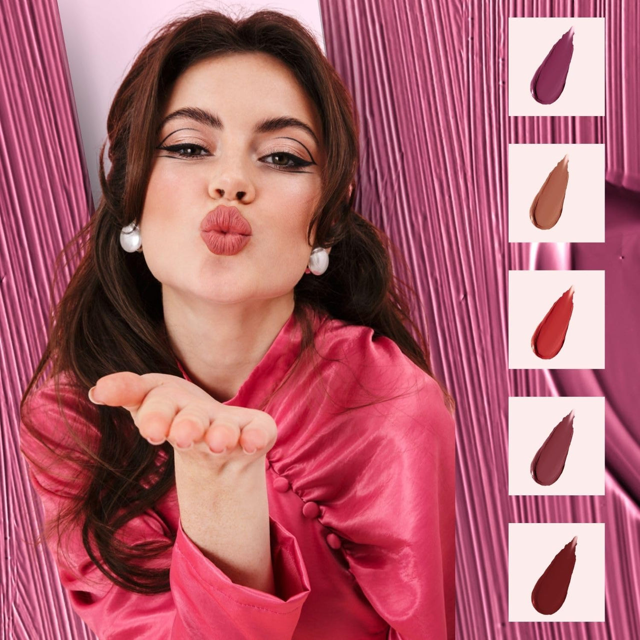 Jaquline USA Pout Power Set Of 5 Liquid Matte Lipstick | Water Proof | Smudge Proof | Transfer Proof |Long Lasting | Hydrating & Lightweight| (5X1.25Ml)
