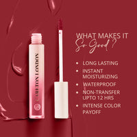 Carlton London Liquid Matte Chuffed Kiss Mocha Me Lipsticks |Enriched with Vitamin E, Avocado Oil | Matte Finish, Non-Sticky and Non-Drying | Upto 12 Hrs- 3ML (Merlot Red)