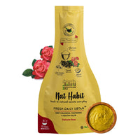 Nat Habit - Back To Natural Secrets Everyday Fresh Rose Ubtan, Face Wash, Cleanser, Face Pack Glowing Radiance, Dry & Oily Skin, Pimple, Acne Natural, Ayurvedic, (40 g) Pack of 2