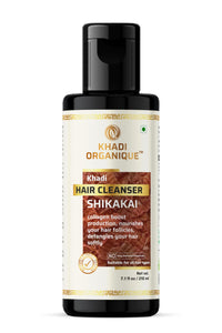 Khadi Organique Shikakai Shampoo/Cleanser Pack Of 2, (420 ML)