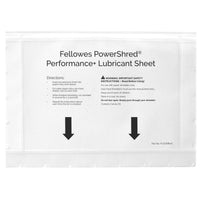 Fellowes Powershred Performance Paper Shredder Lubricant Sheets with Paper Shredder Oil Lubricant for Cross-Cut and Micro-Cut Paper Shredders, 6 x 8.50 x 0.031 Inch, 10-Pack