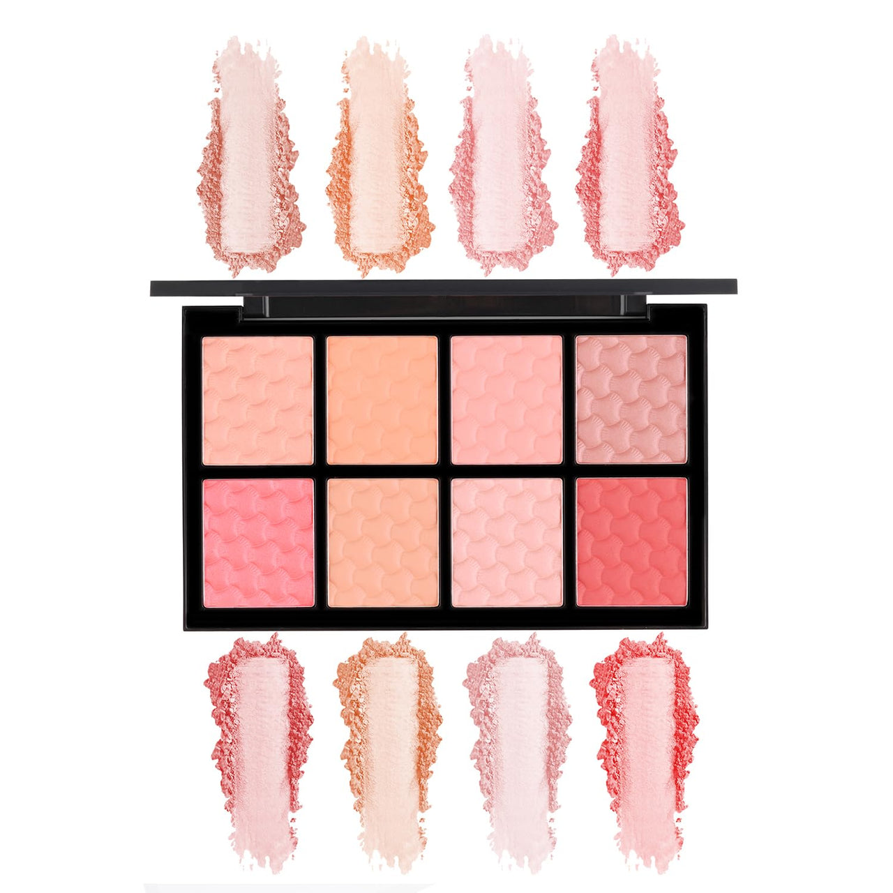 PAC Spotlight Blusher Palette x8 | Natural Brightening Lip Color Long Lasting Matte HD Finish Blush for Face Makeup | 8 Lightweight Glow Shades | Highly Pigmented & Blendable for All Skin Type - 6g