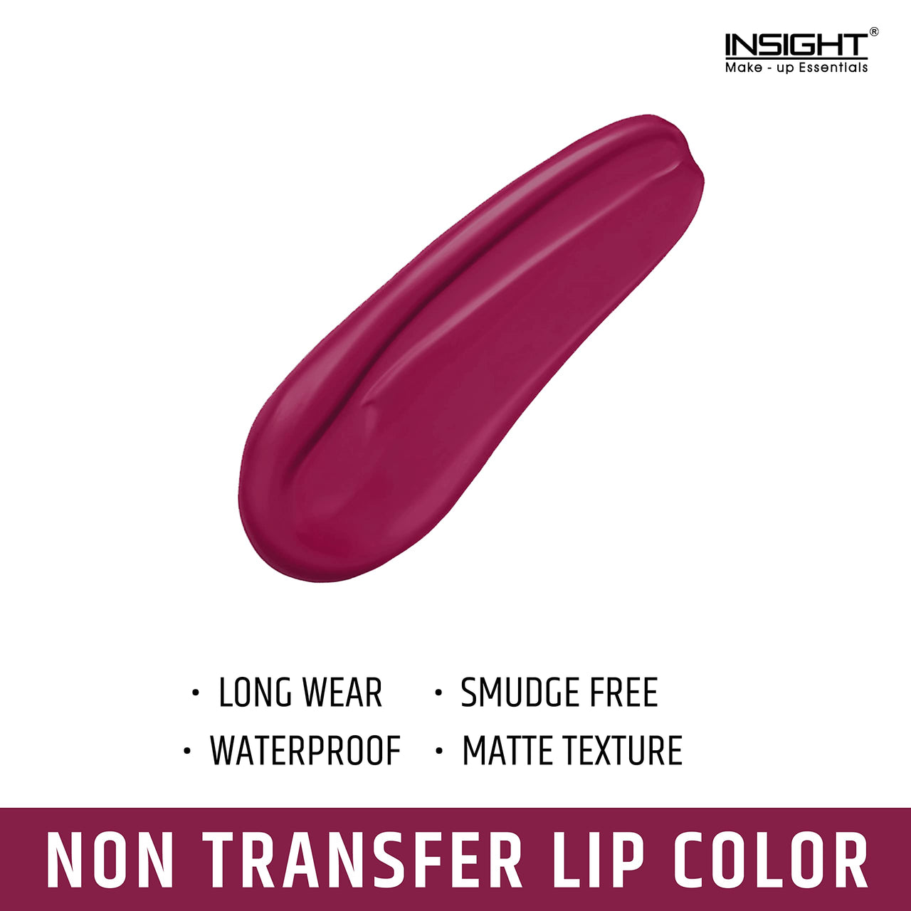 INSIGHT Non Transfer Matte Lip Color, 4Ml (17 Vintage) & Matte Lip Color, 4Ml (04 Ferocious Pink)