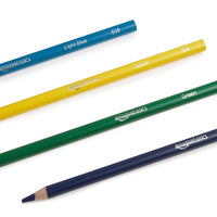 Basics Premium Colored Pencils, Soft Core, 24 Count, Pack of 1, Multicolor 24 Count (Pack of 1)