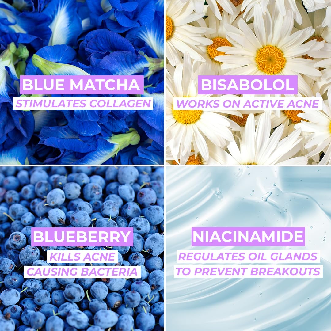 Light Up Dewdrop Anti-Acne Hydrating Face wash | Face wash for oily, Acne Prone & Combination Skin | Enriched with Niacinamide & Butterfly Pea Flower | Gentle Cleanse Skin from dirt & Oil - 75ml